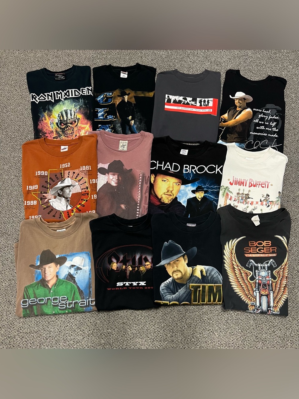 12 Vintage Band Tour Shirts